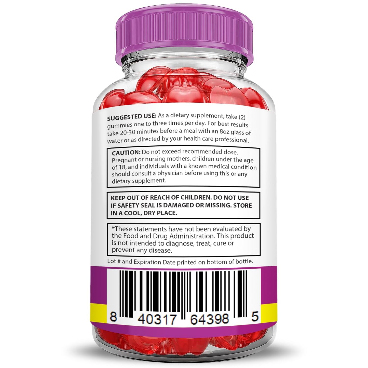 Justified Laboratories Fast Active Keto ACV Gummies Advanced Formula 1000mg Apple Cider Vinegar, 120 Gummies