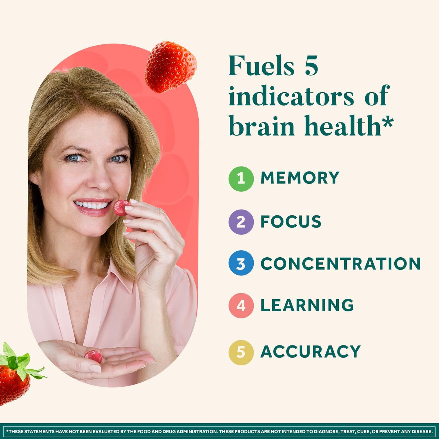 NEURIVA Original Brain Supplement for Memory, Focus & Concentration with Clinically Tested Nootropics Phosphatidylserine and Neurofactor, Gummies, 100 Gummies