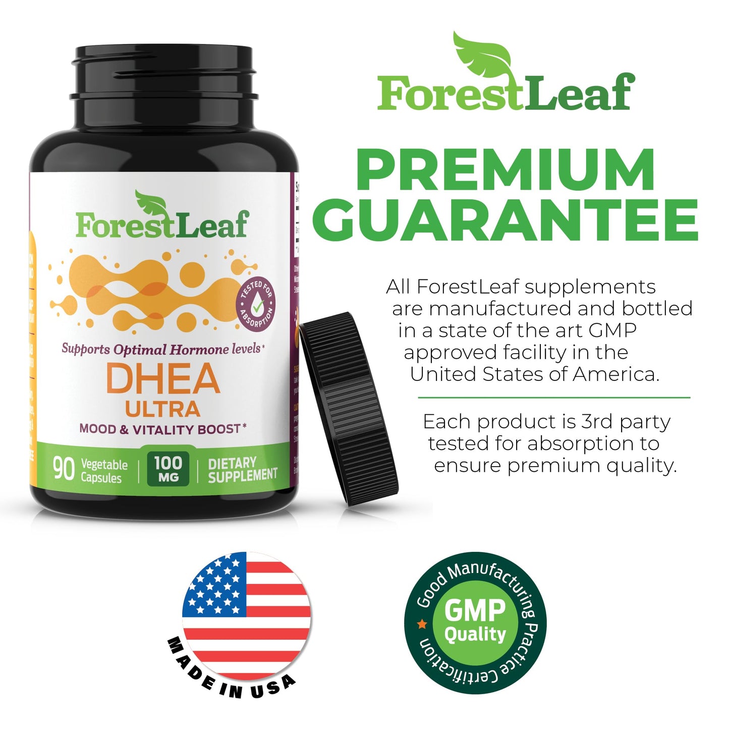 ForestLeaf DHEA 100mg Capsule 90 Count