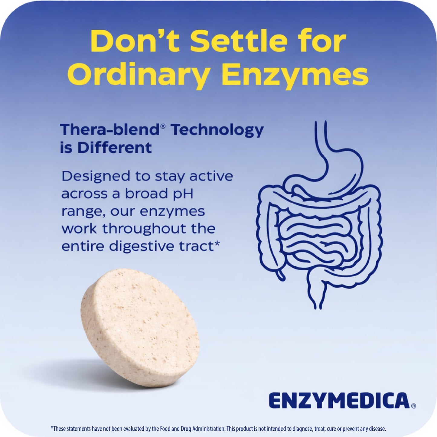 Enzymedica Digest Complete Chewable Digestive Enzyme Supplement, 60 Tablets