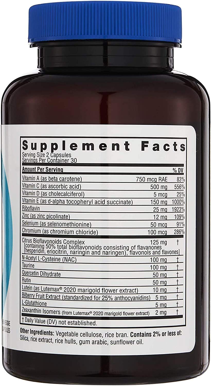 Twinlab Ocuguard Plus Eye Supplement with Zinc, Vitamin A, C & D, 60 Capsules