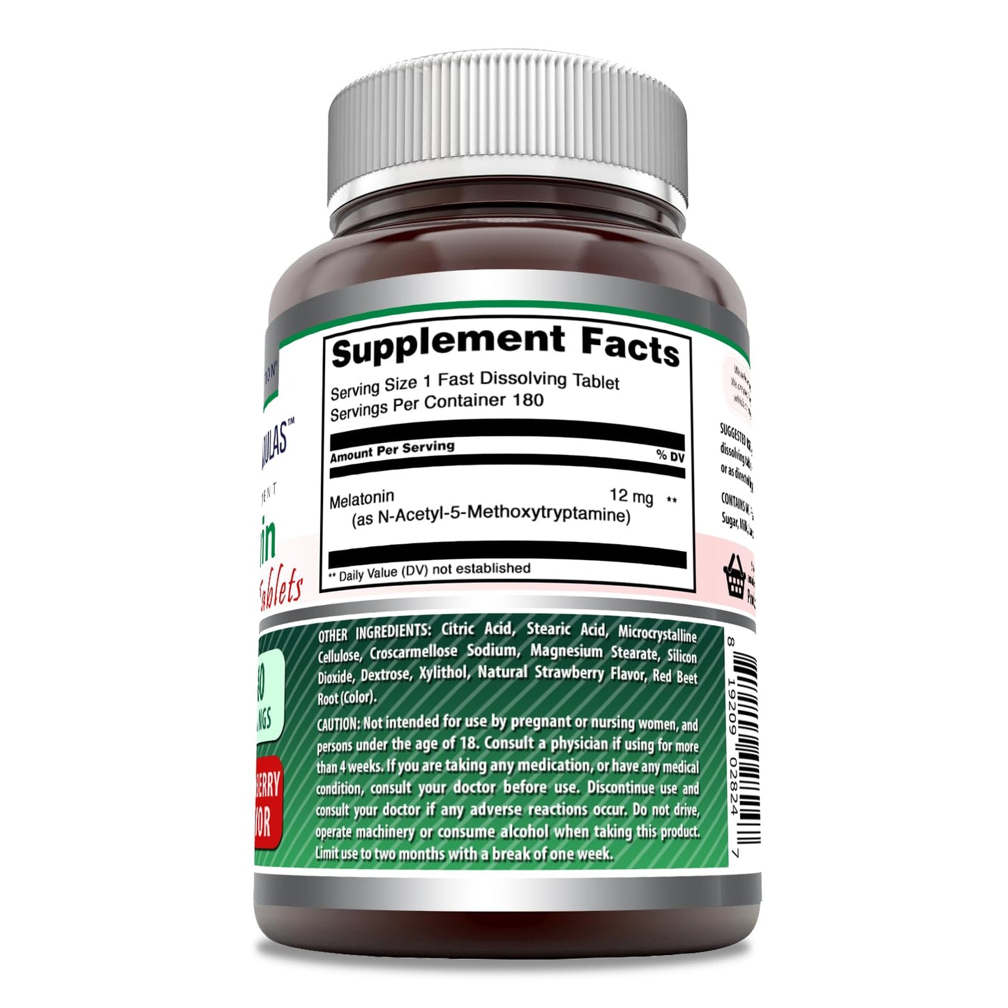 Amazing Nutrition Melatonin 12 mg Tablet 1 Count