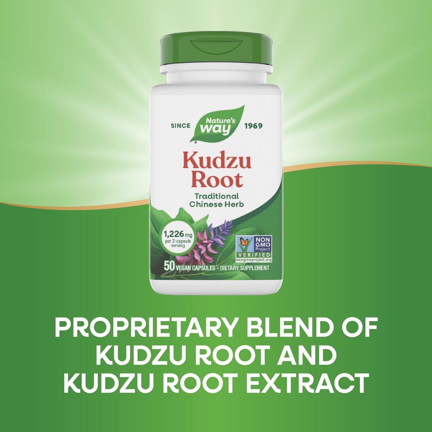 Nature's Way Kudzu Root Capsules, 50 Count
