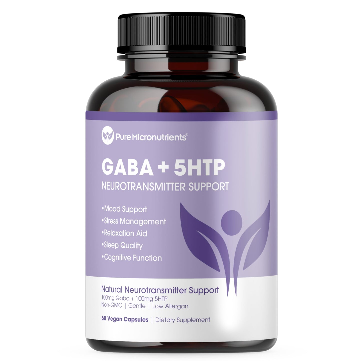 Pure Micronutrients 5-HTP Plus GABA Supplement Capsule, 60 Count