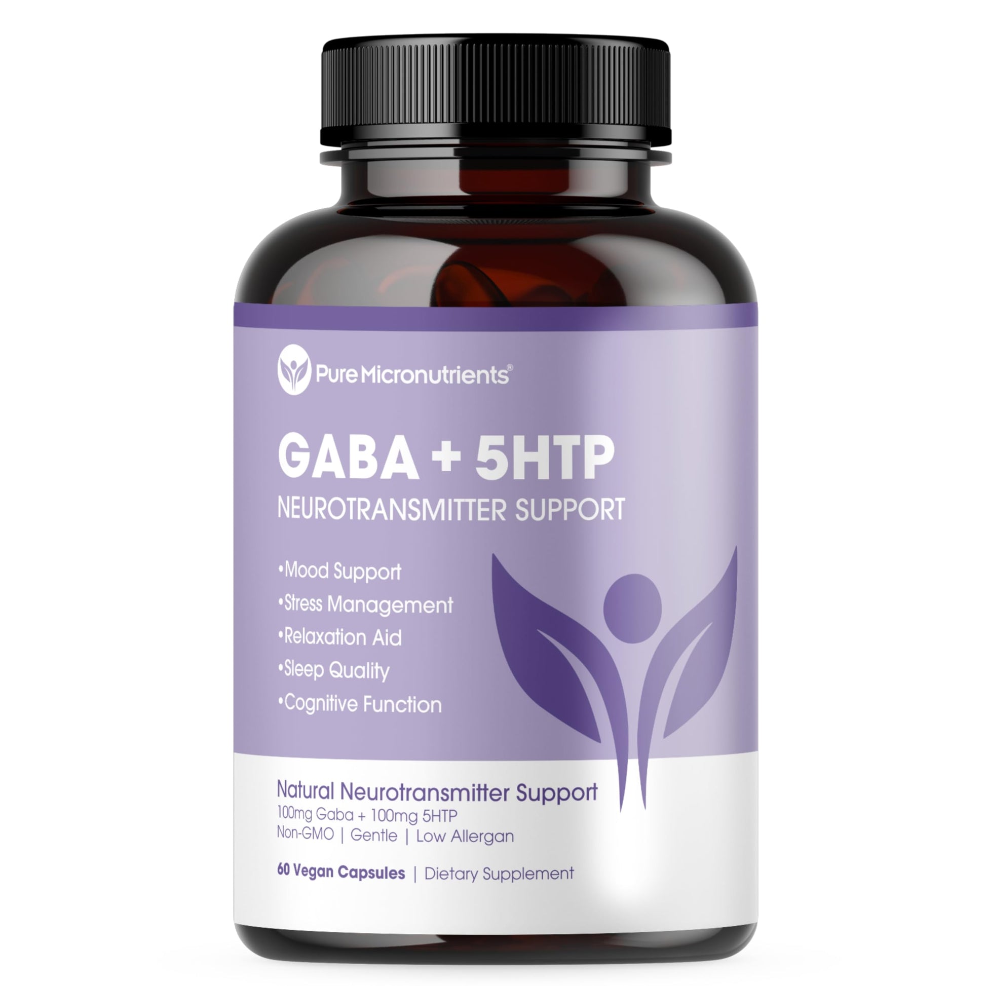 Pure Micronutrients 5-HTP Plus GABA Supplement Capsule, 60 Count