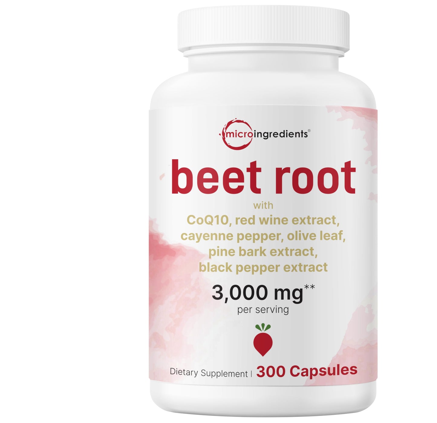 Micro Ingredients Beet Root Capsules 300 Count