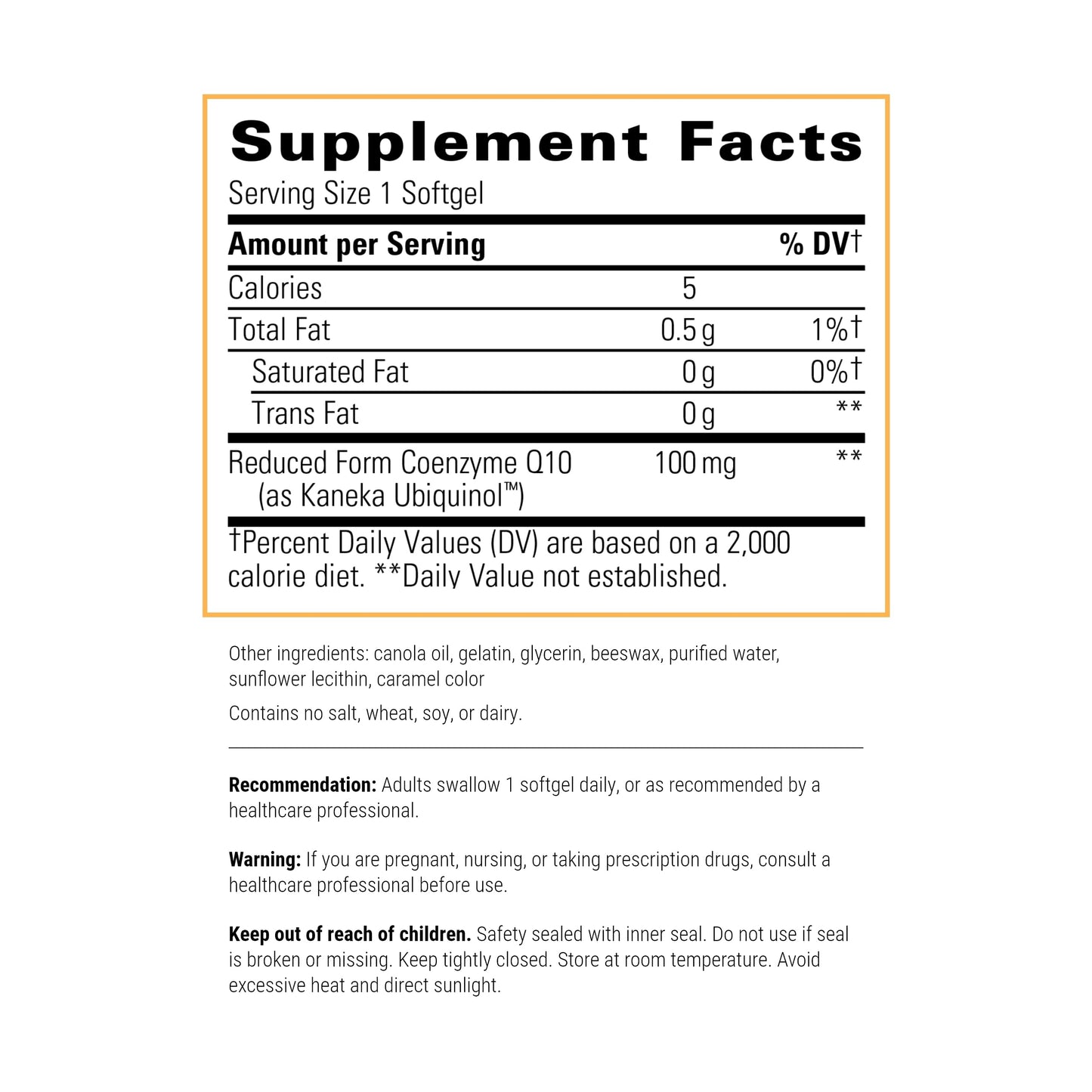 Integrative Therapeutics UBQH 100 mg Cellular Energy Support Supplement, 60 Capsules