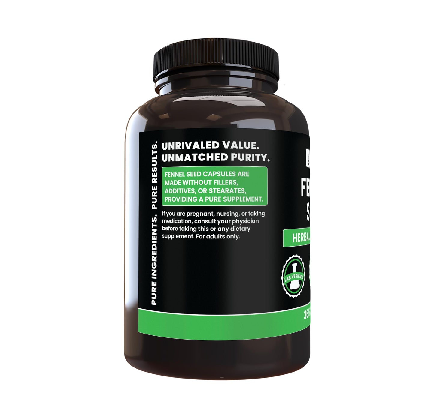PURE ORIGINAL INGREDIENTS Fennel Seed Capsules 365