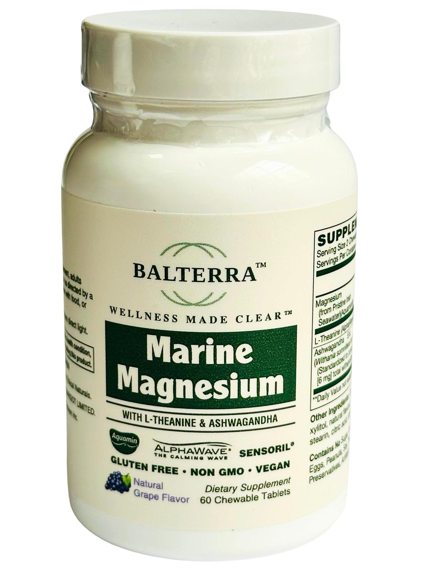 Wellness Made Clear Balterra Marine Magnesium Chewable 60 Count