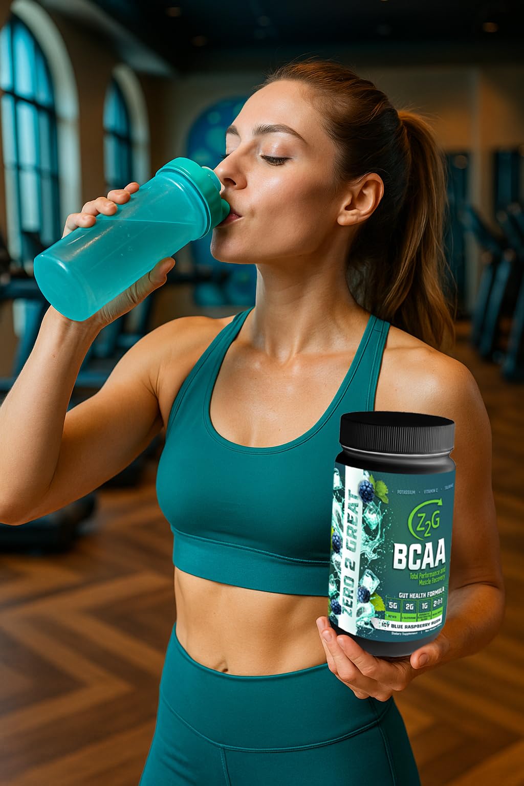 Z2G ICY Blue Raspberry Rush BCAA Powder 10.23 oz