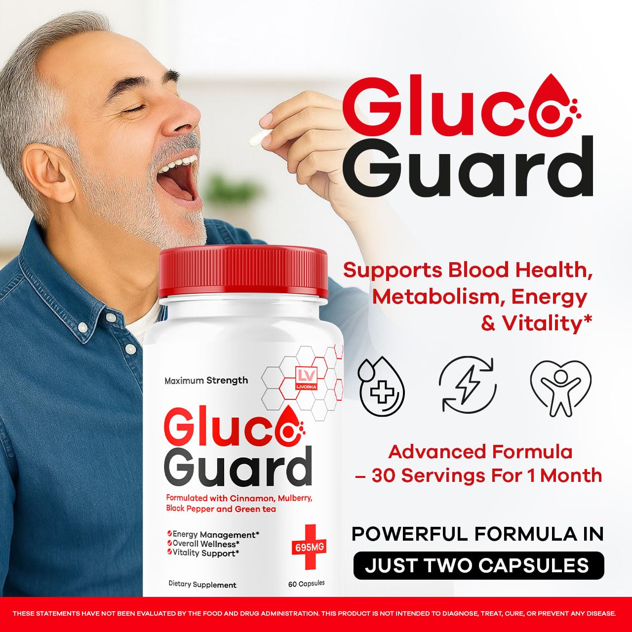 LIVORKA GlucoGuard Capsules 60 Count