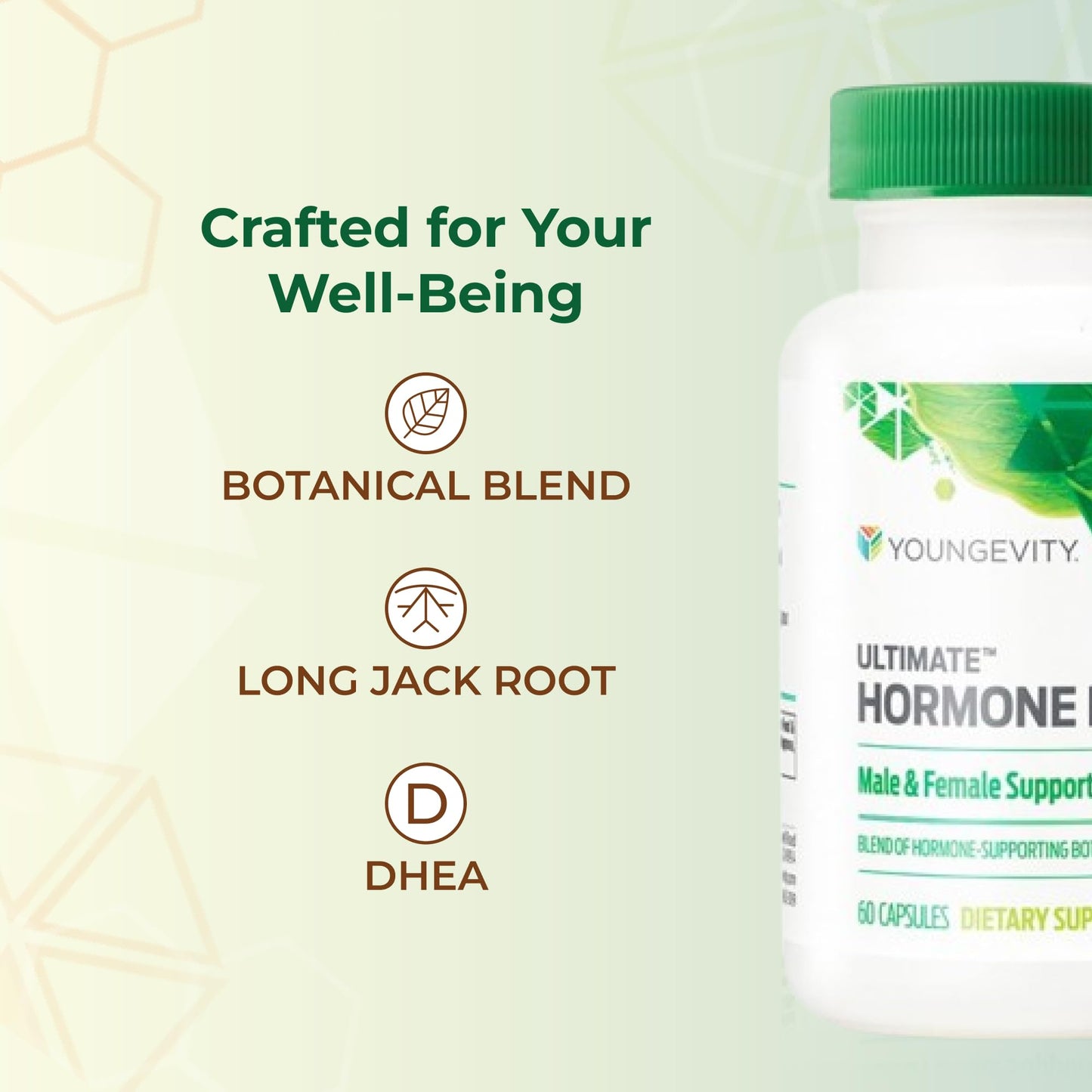Youngevity Ultimate Hormone FX Hormone Support Supplement, 60 Capsules