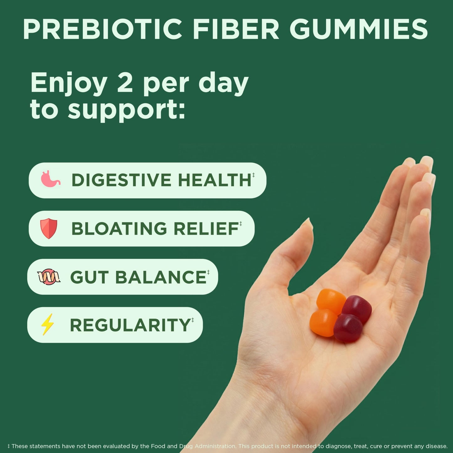 Yuve Prebiotic Fiber Gummies 60 Count