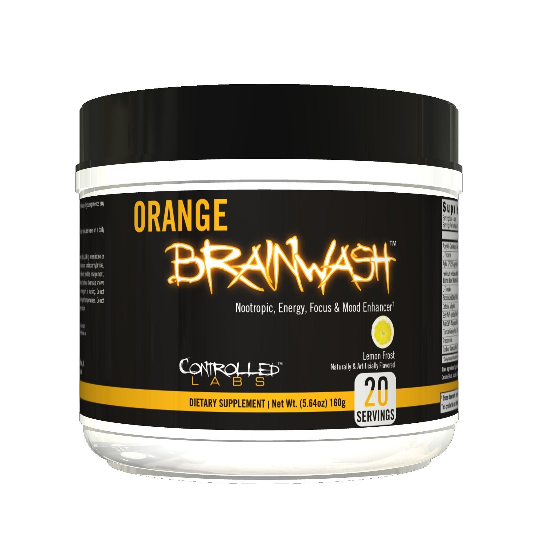 CONTROLLED LABS Orange Brainwash Powder, 5.6 Ounce