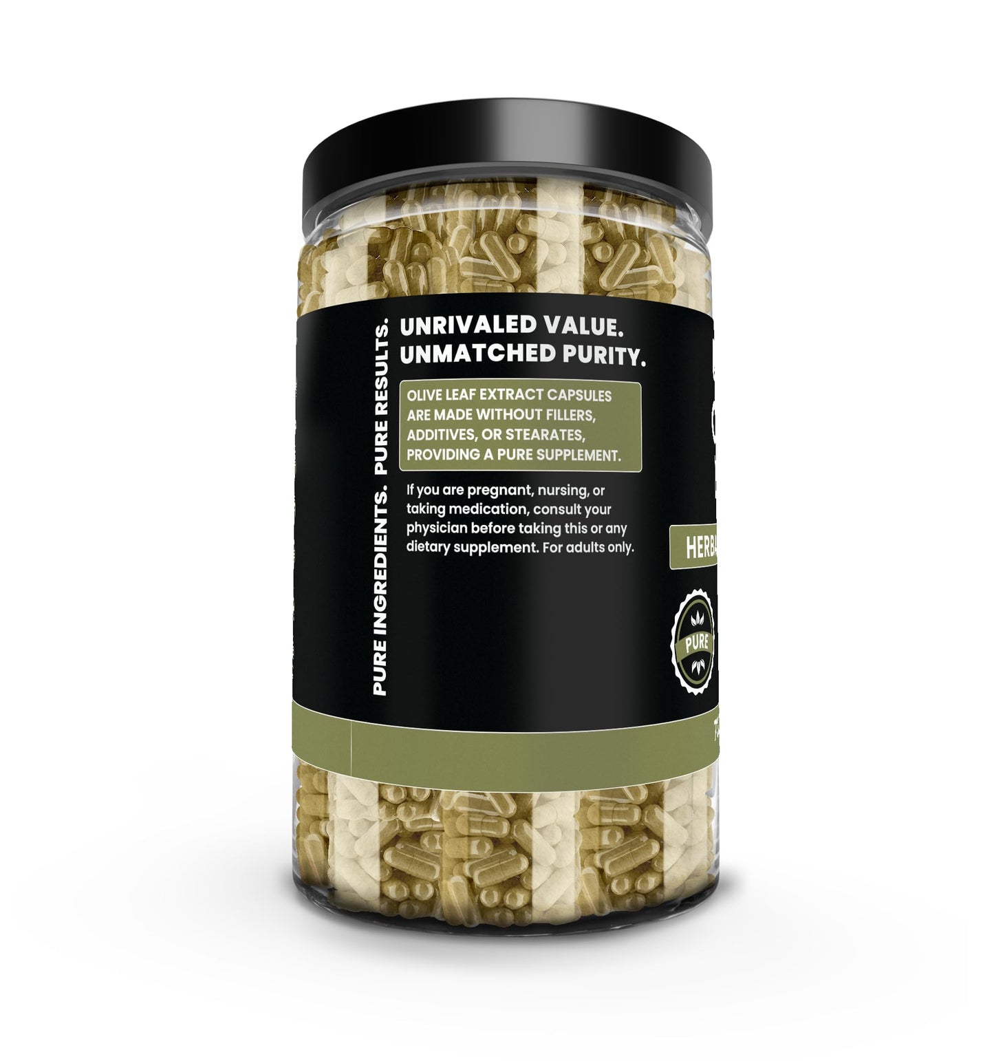 PURE ORIGINAL INGREDIENTS Olive Leaf Capsules 730