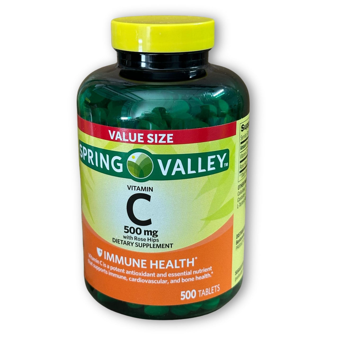 Fusion Shop Store Vitamin C 500mg with Rose Hips, 500 Tablets
