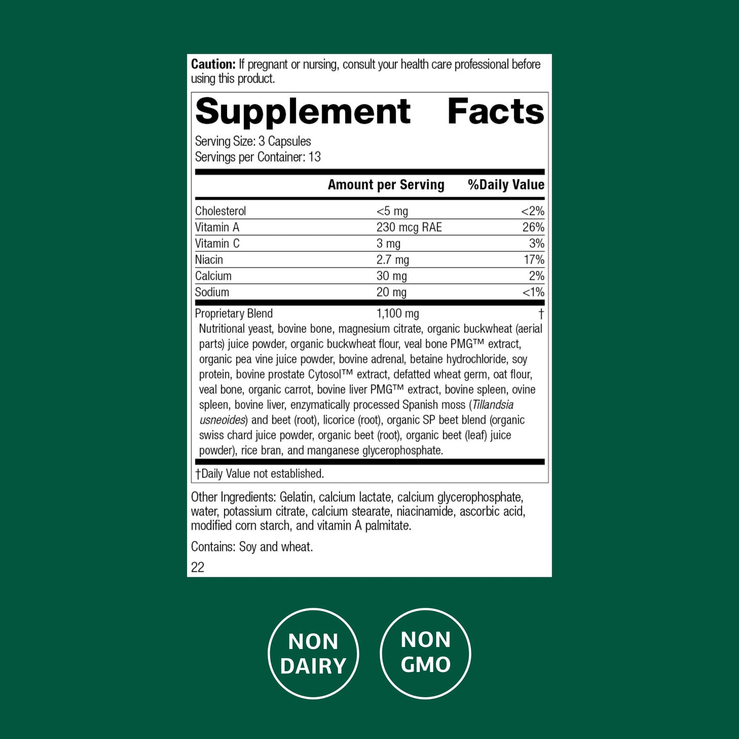 Standard Process Inc. Rumaplex Capsules 40
