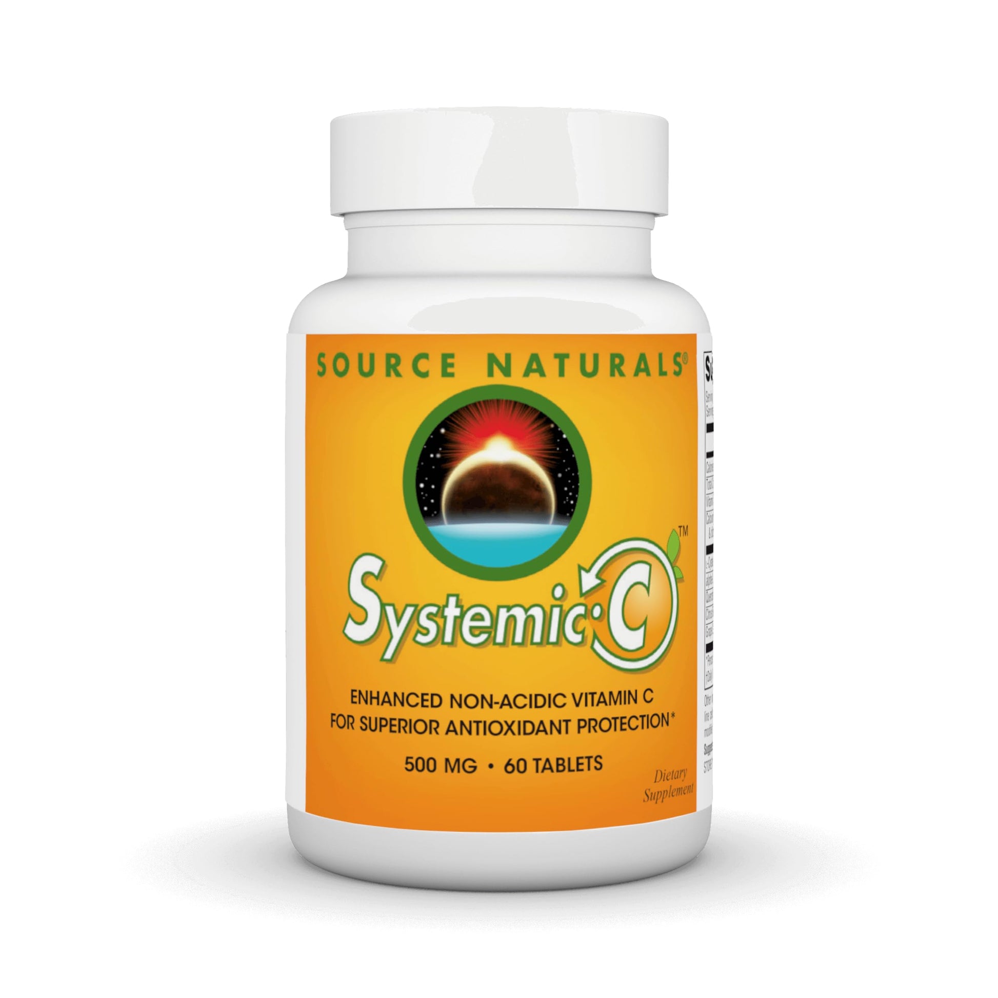 Source Naturals Systemic C 500mg Tablet, 60 Tablets