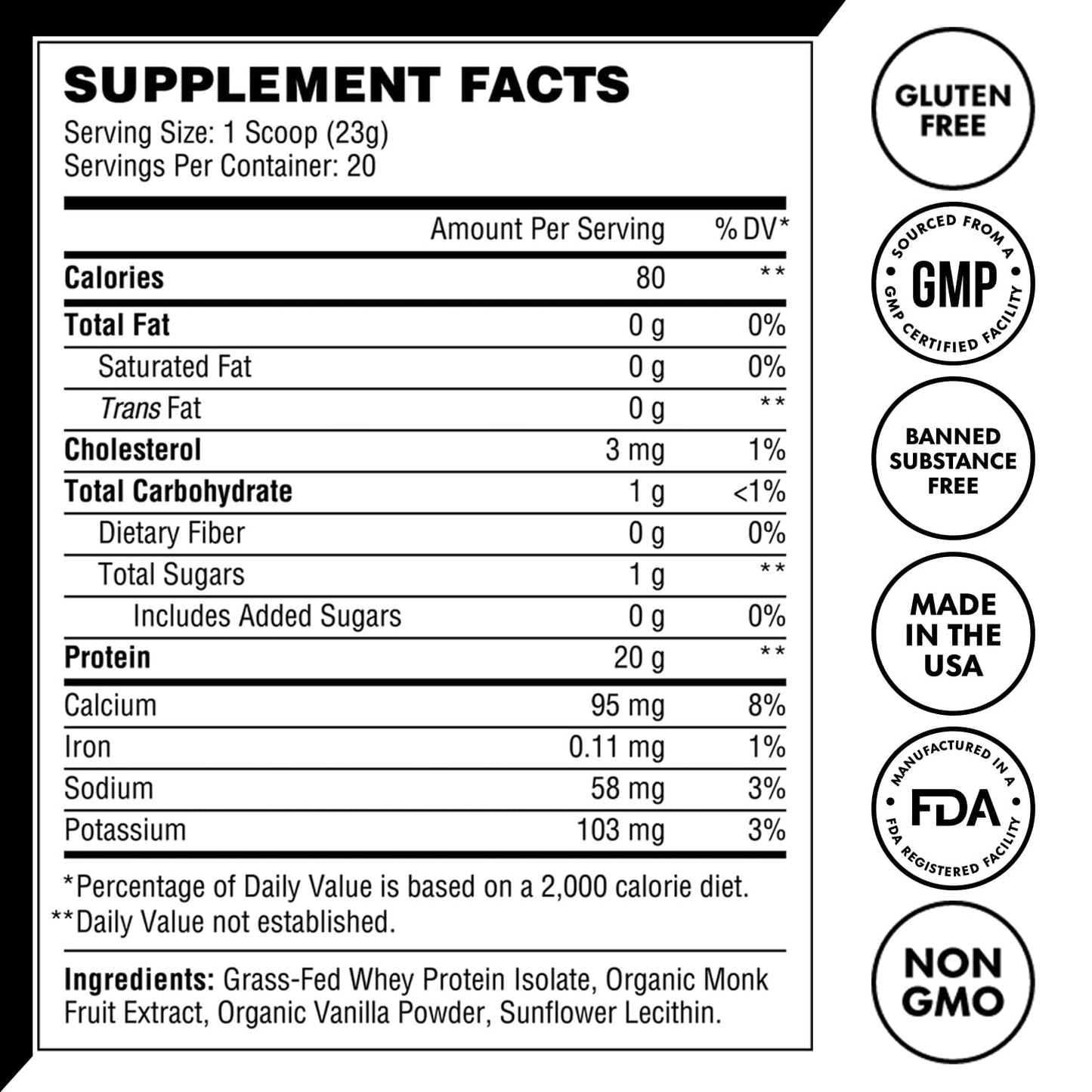 MetCon Whey Protein Isolate Powder 16.2 oz