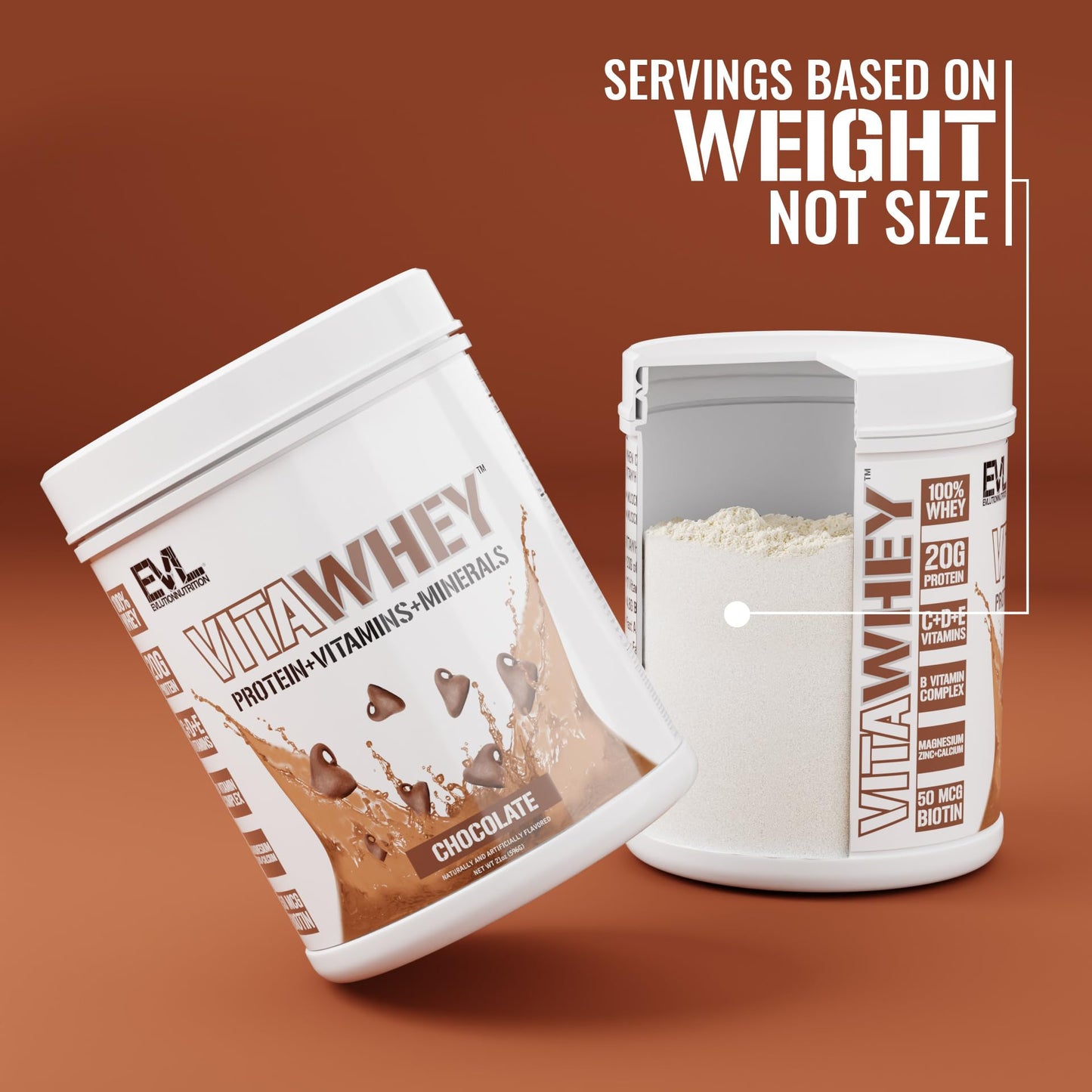 Evlution VitaWhey 100% Whey Powder, 21 Servings