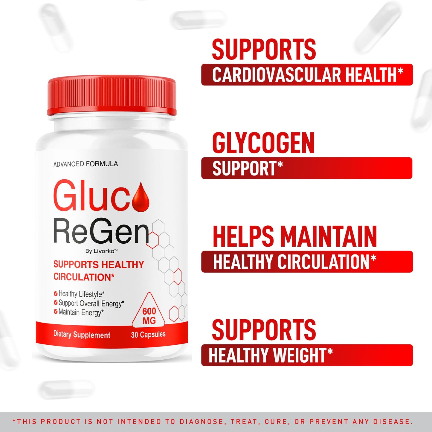 LIVORKA GlucoRegen Capsules, 150 Capsules