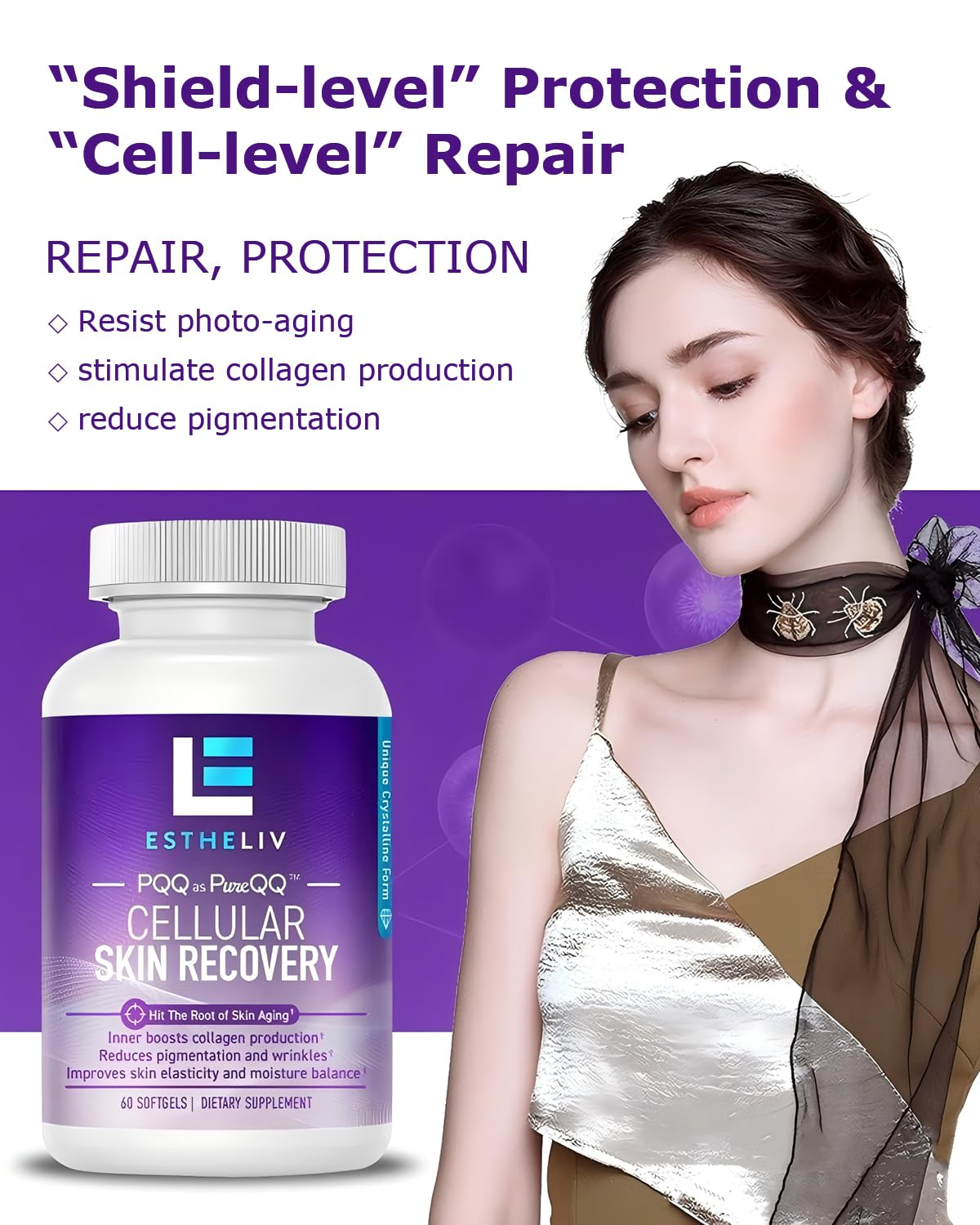 ESTHELIV Cellular Skin Recovery Supplement Capsule 30 Count