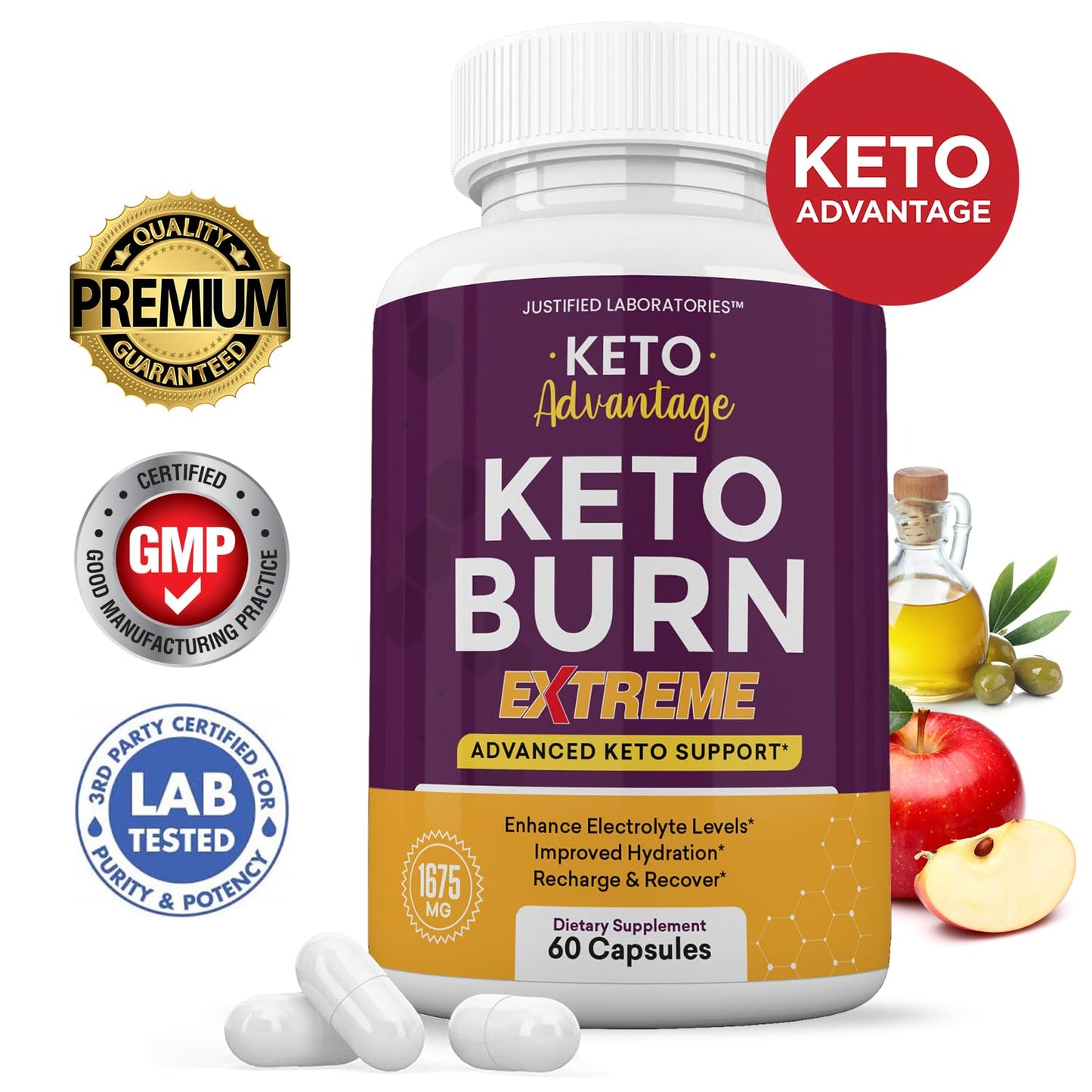 Justified Laboratories Keto Advantage Keto Burn Extreme 60 Capsules