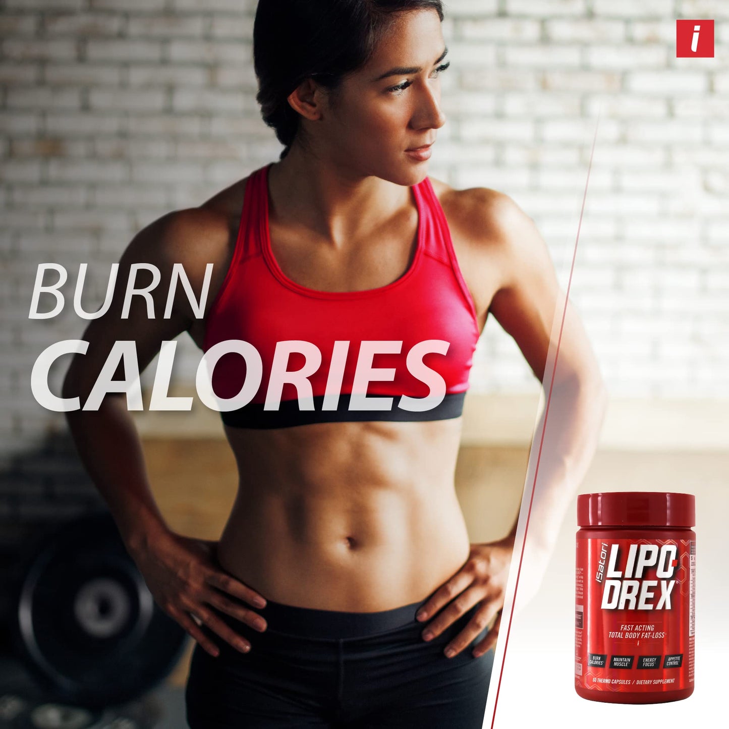 iSatori Lipo-Drex Fat Loss Thermogenic Formula - Focus Blend - Fast Acting Total Body Fat Burner Weight Loss Muscle Maintenance and Appetite Suppressant, 60 Capsules
