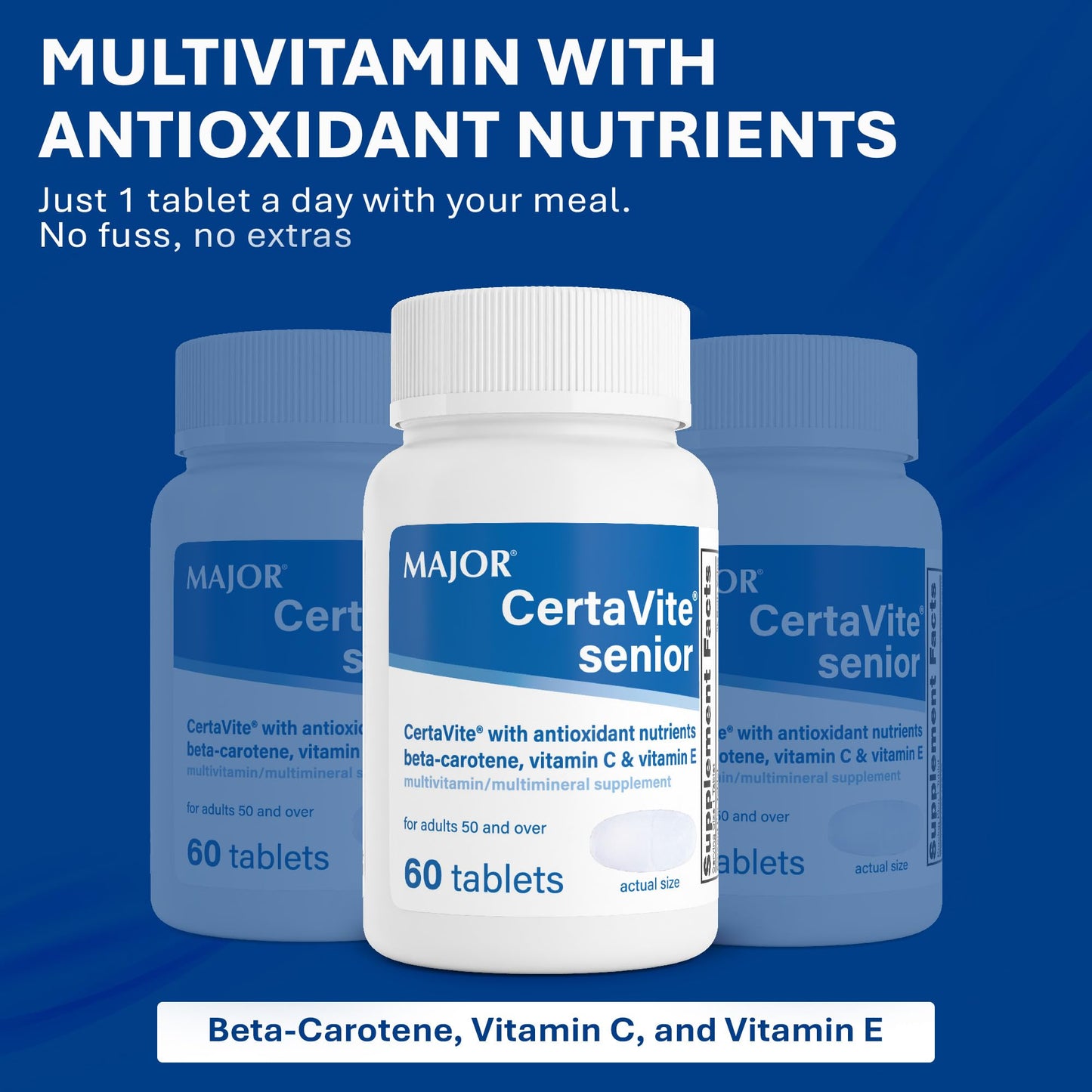 MAJOR CertaVite Senior Multivitamin with Antioxidants Tablet 60 Tablets