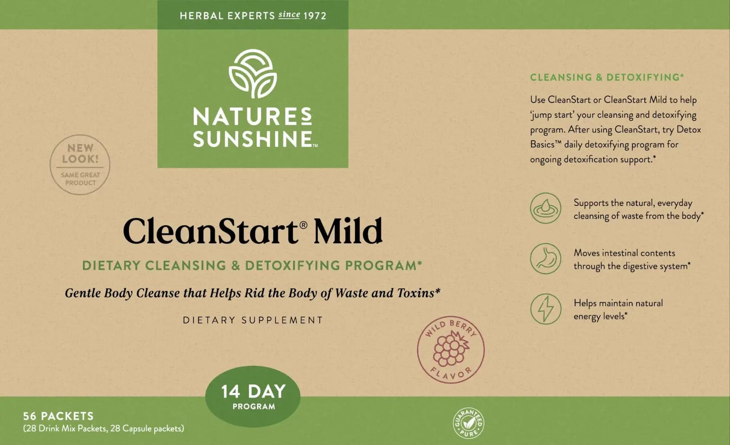 Nature's Sunshine CleanStart Mild Powder, 1 Count