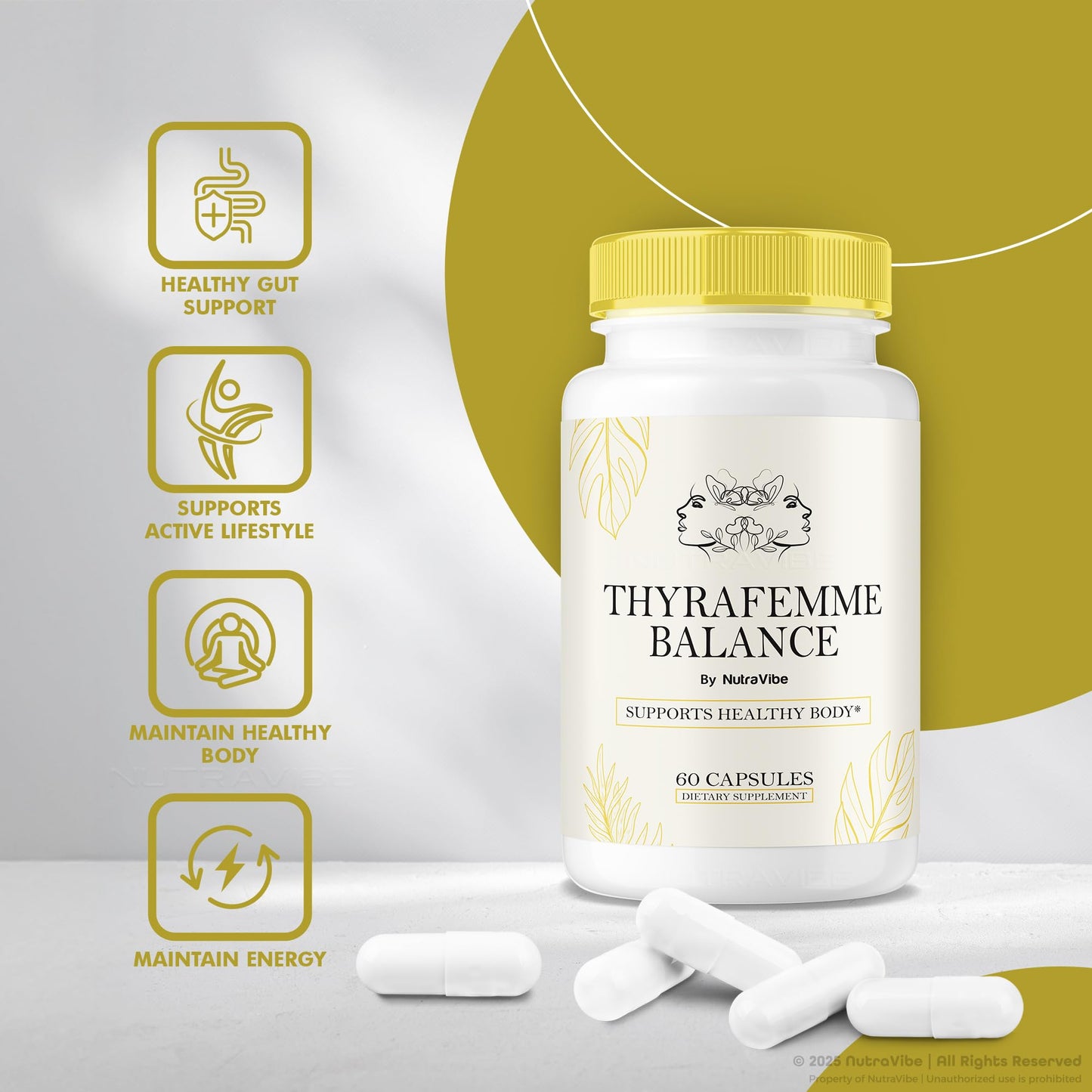 NutraVibe ThyraFemme Balance Capsules 180