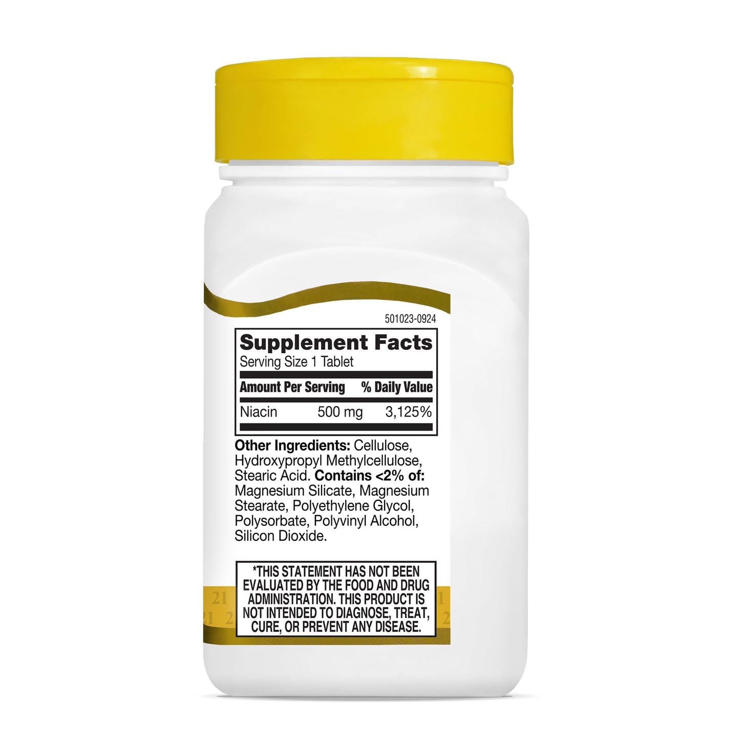 21st Century Niacin 500mg Prolonged Release Tablets, 100 Tablets