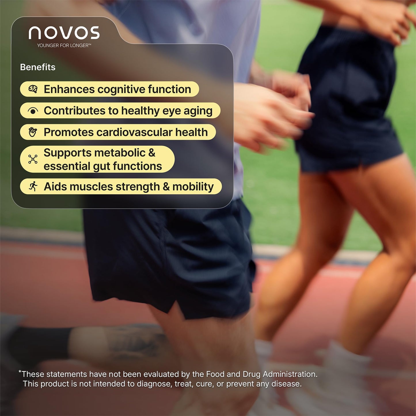 NOVOS Core Daily Longevity Supplement Powder 15.9 Ounce