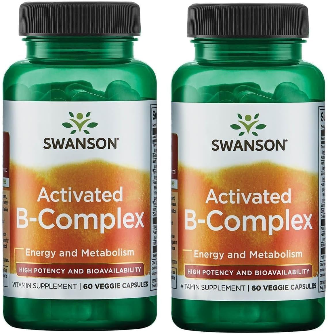 Swanson Activated B-Complex Capsules 120 Capsules