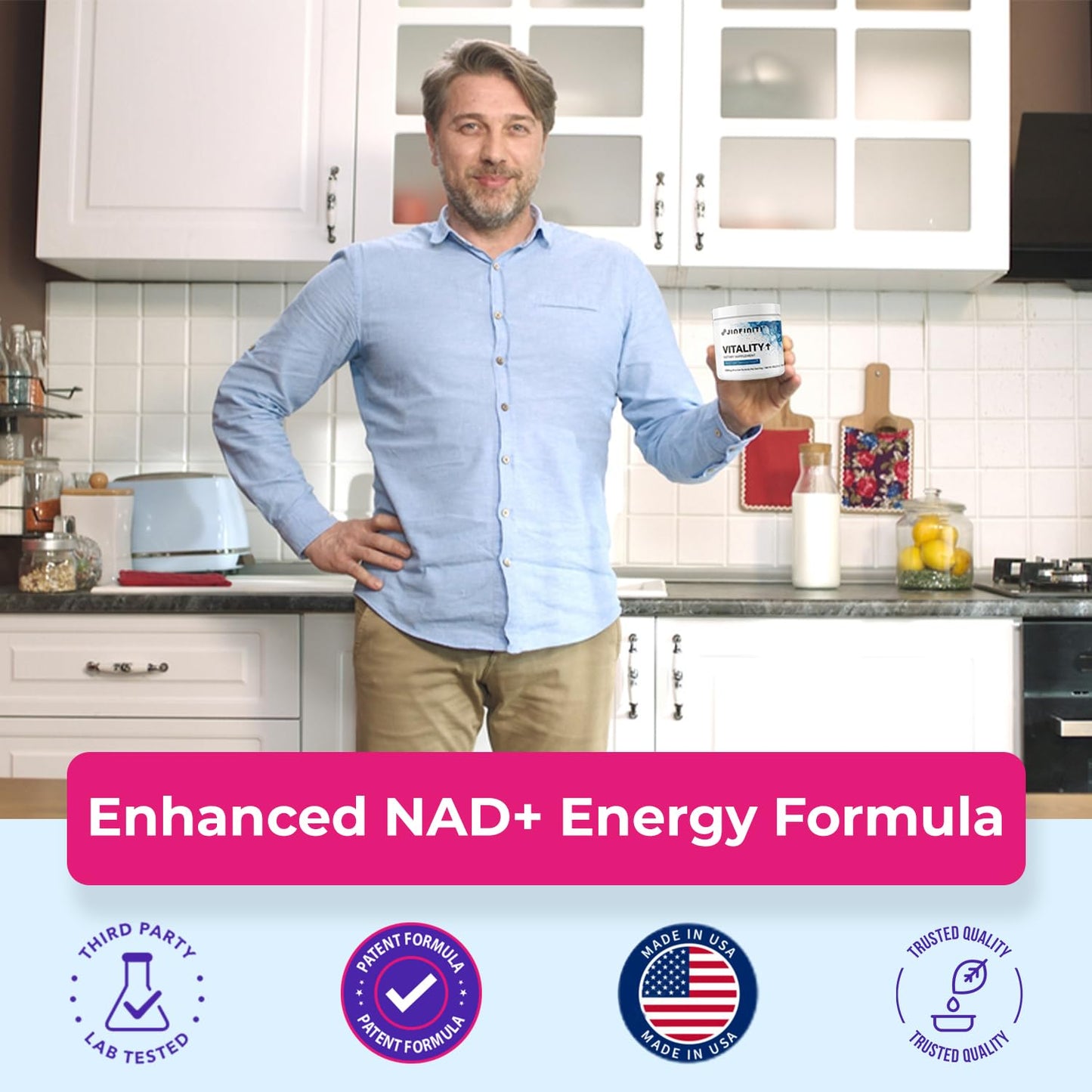 Jinfiniti Vitality NAD+ Optimization Powder 2.2 Ounces