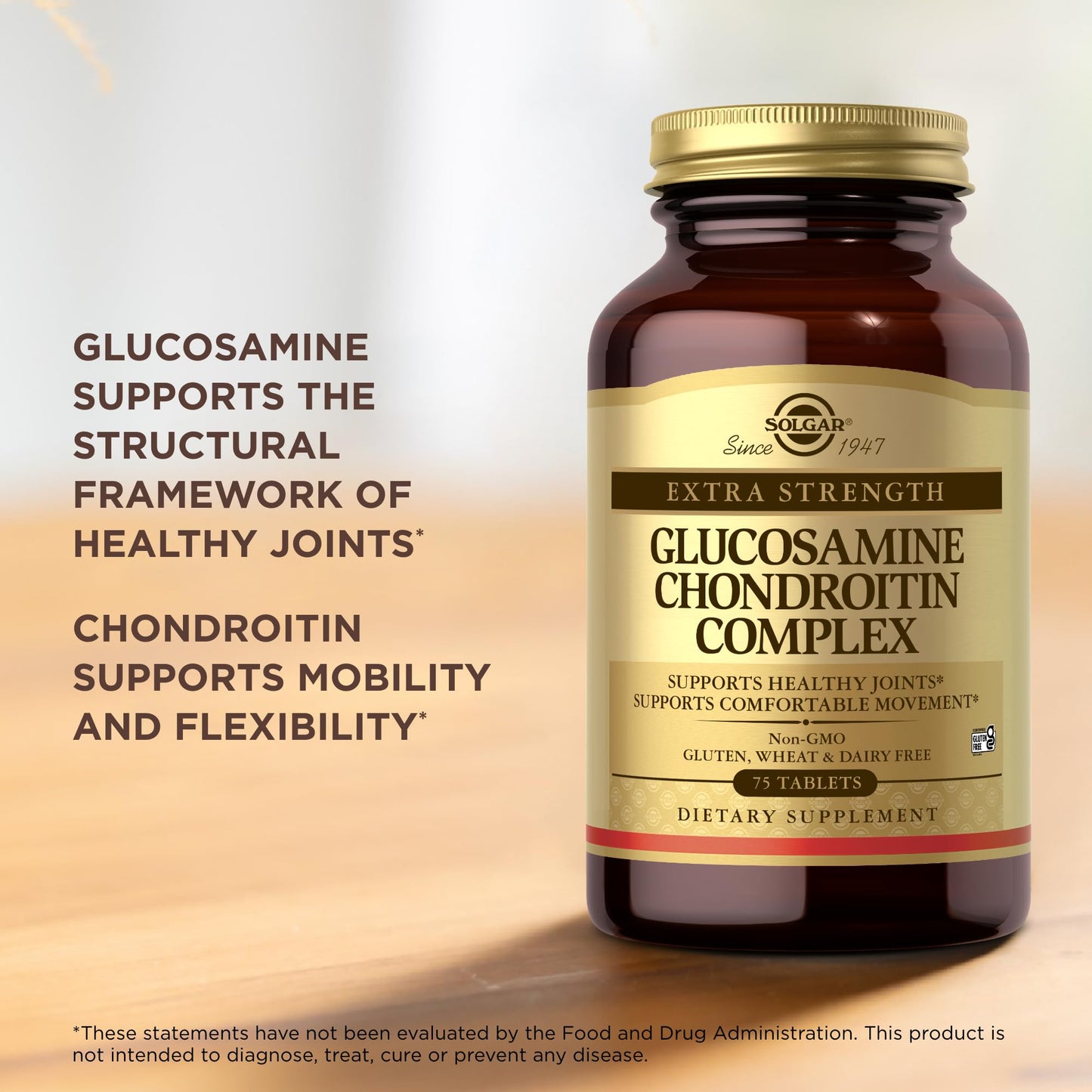 Solgar Extra Strength Glucosamine Chondroitin Complex Tablet 75 Tablets