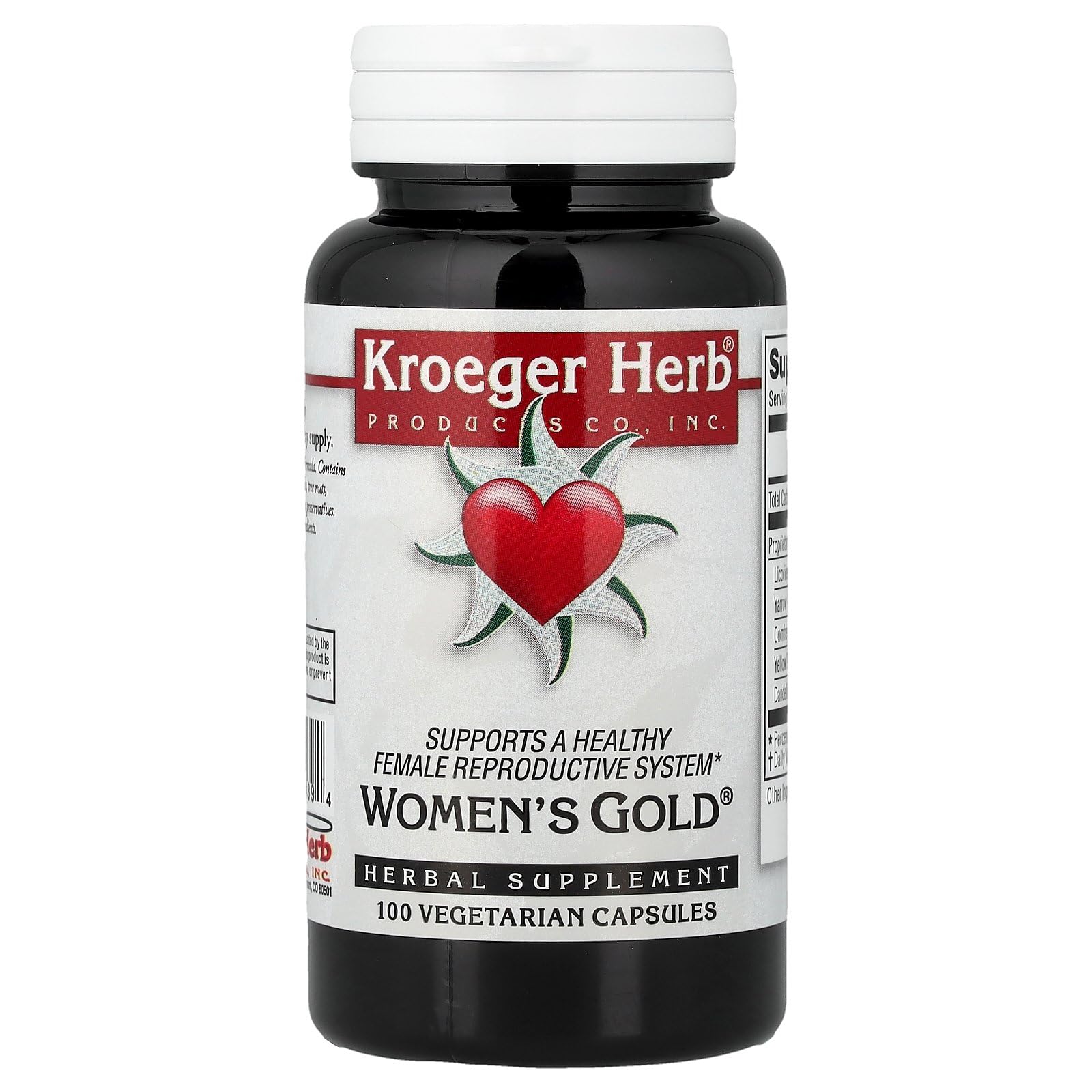 Kroeger Herb Products Women's Gold Capsules, 100 Capsules