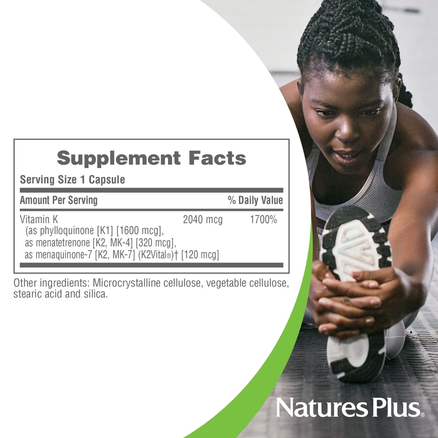 NaturesPlus PRO Super K Complex Capsules, 60 Count