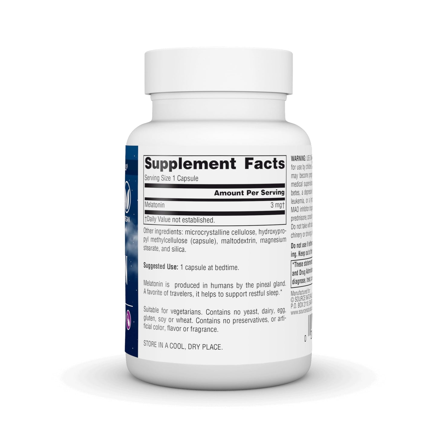 Source Naturals Melatonin Capsules 120