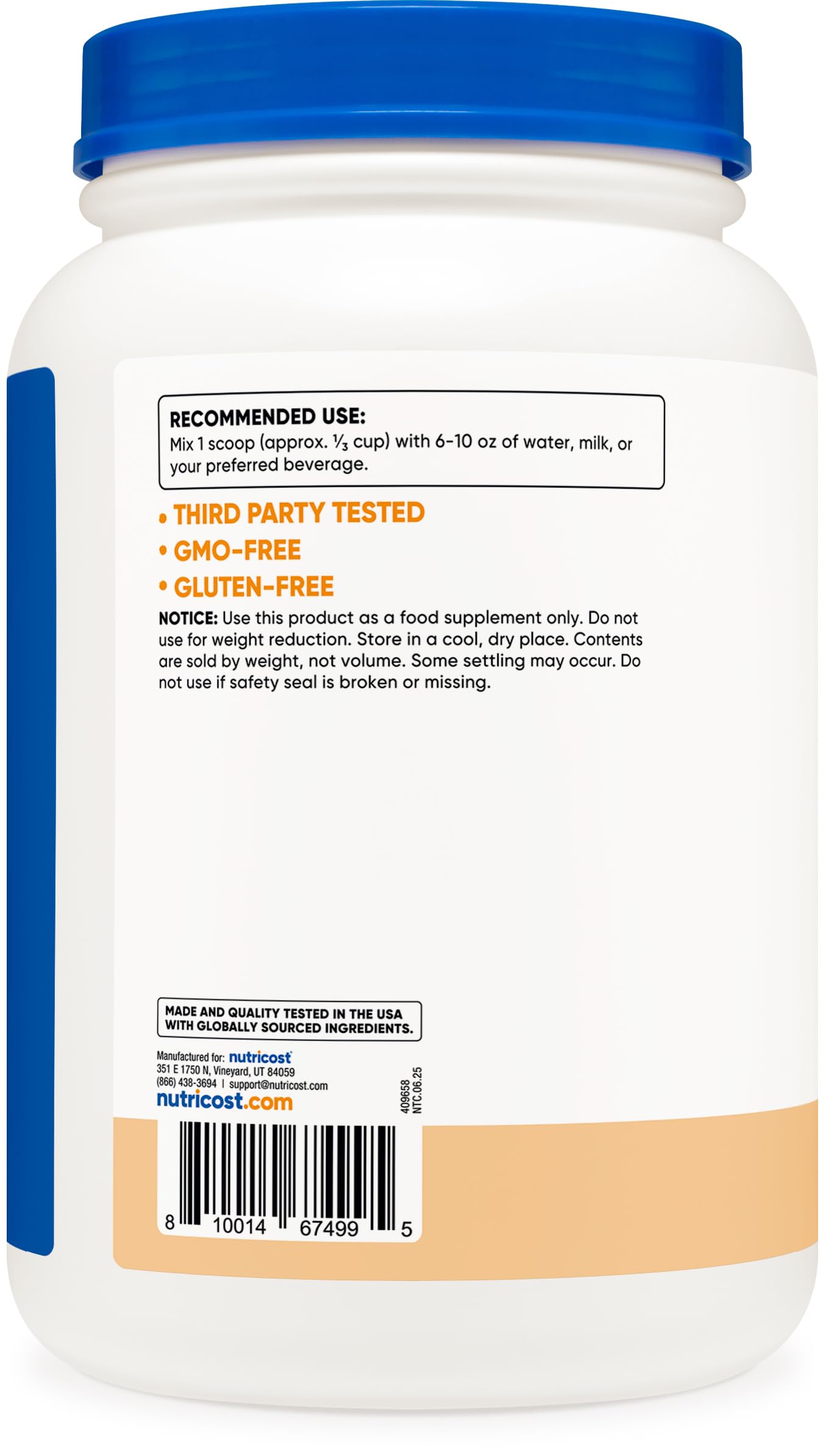Nutricost Whey Protein Isolate Powder, 32 Servings