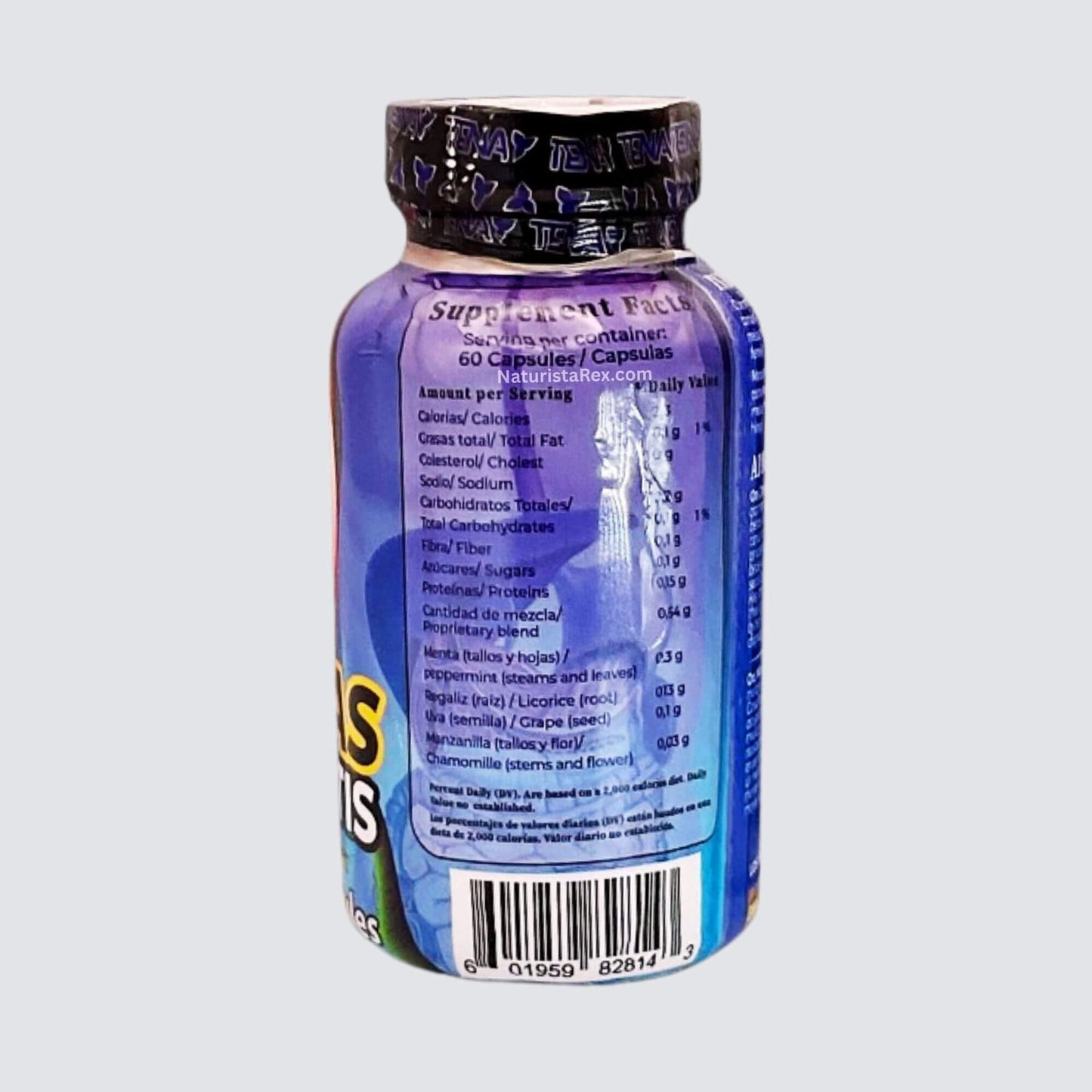 Generic TenayNaturally Gastritis Gastric Ulcers (Úlceras Gastricas y Heridas) 100% Natural 60 Capsules
