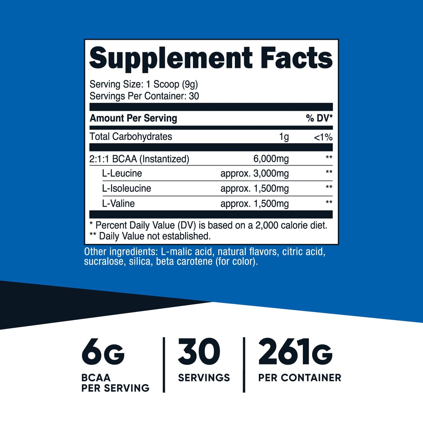 Nutricost BCAA Powder 9.3 Ounce