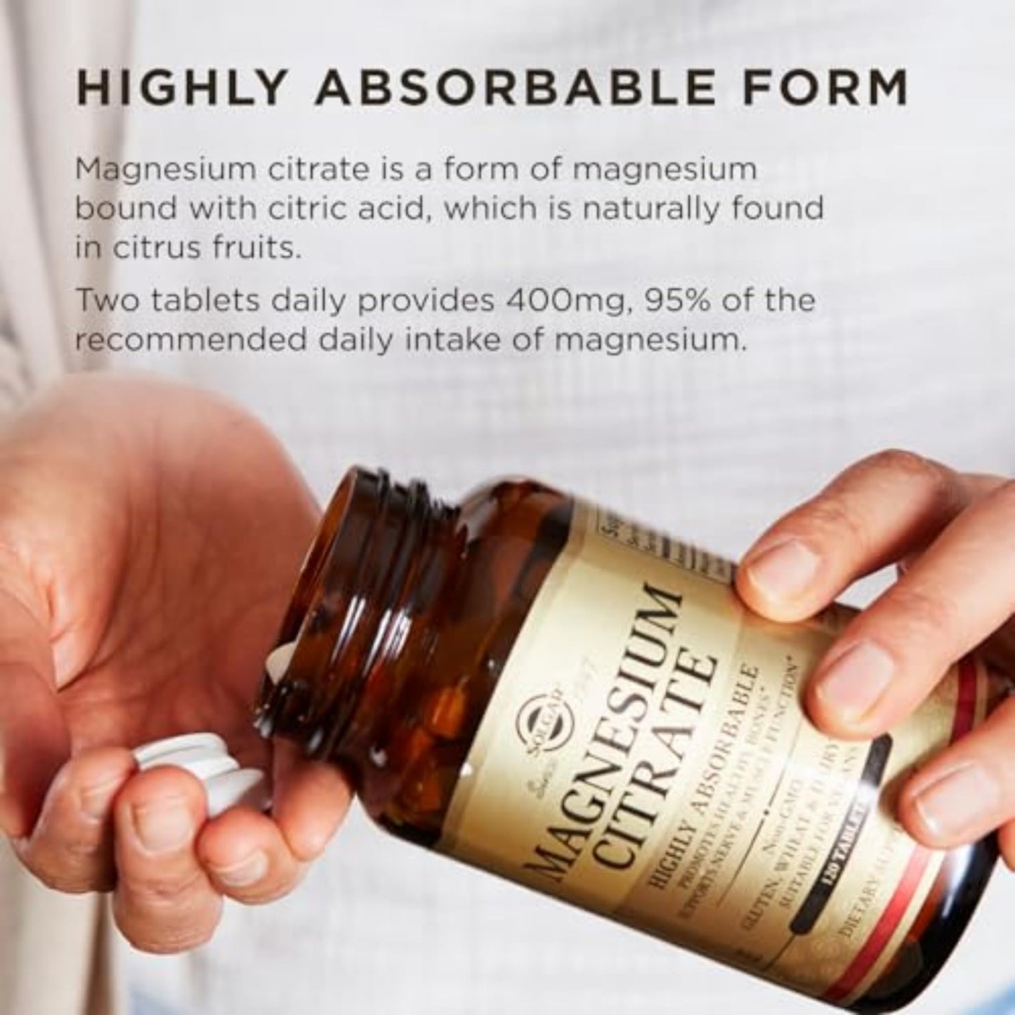 Solgar Magnesium Citrate Tablets 120