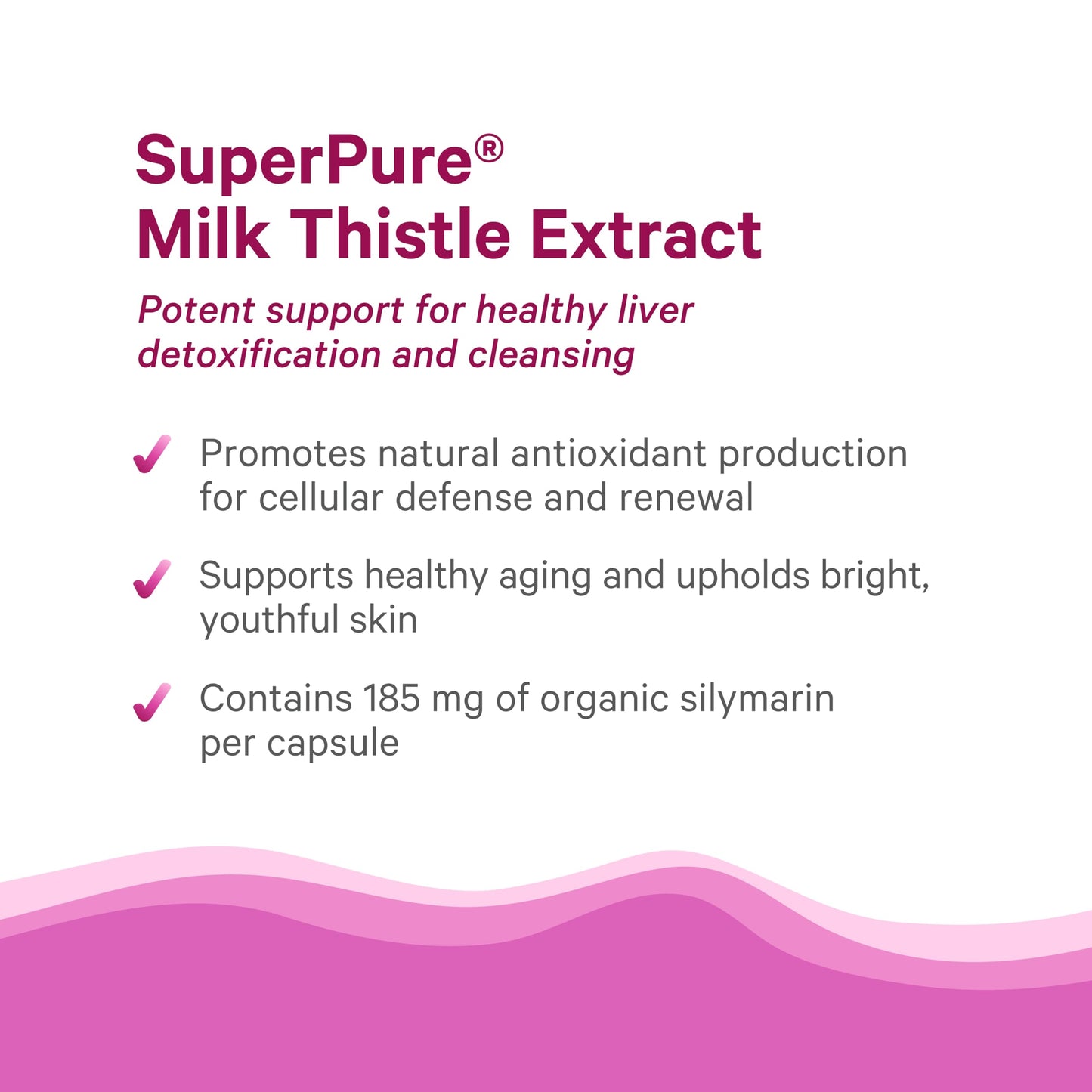 PURE SYNERGY Milk Thistle Extract SuperPure Capsules, 60 Count