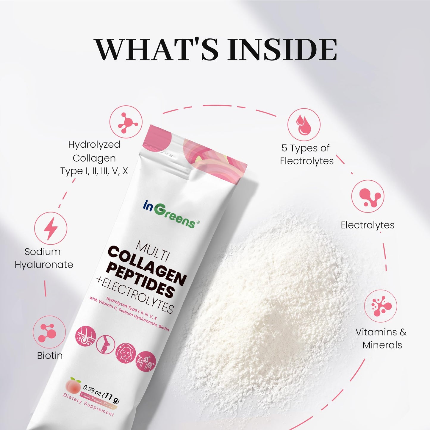 inGreens Multi Collagen Peptides Powder 11.6 oz