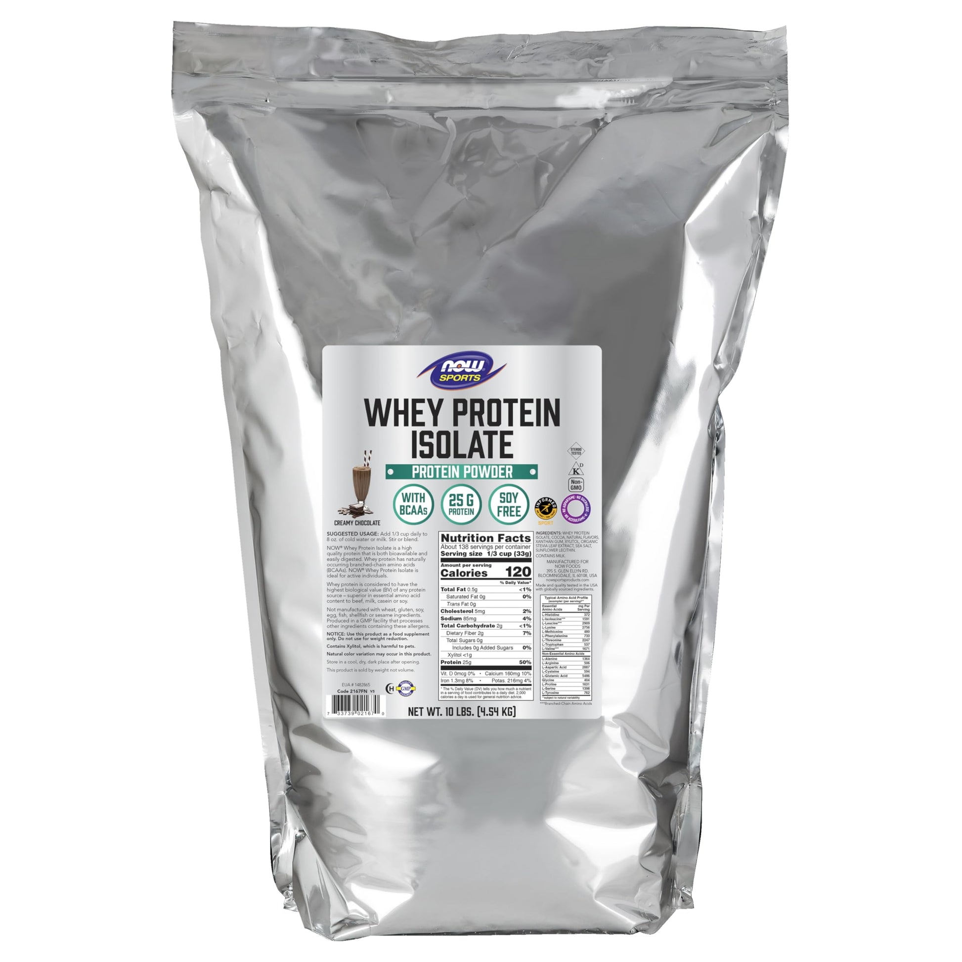 NOW Foods Whey Protein Isolate Powder 160 Servings