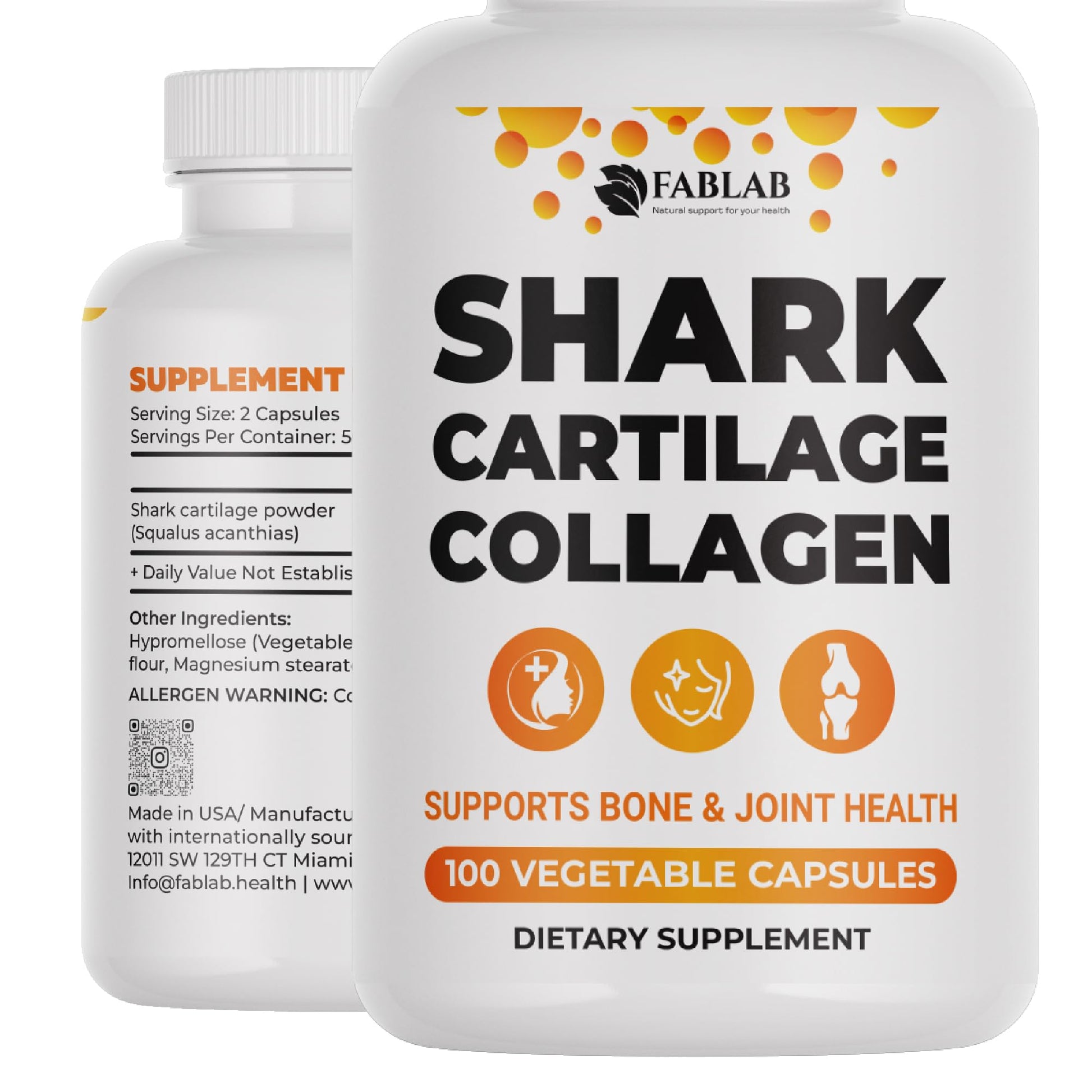 FabLab Collagen Supplement Capsules 100 Count