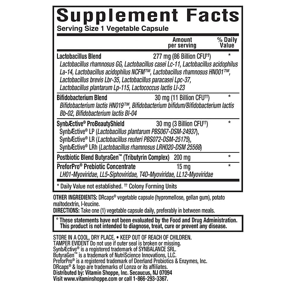 ProBioCare WomenaTMs Once Daily Probiotic for Digestive Health 100 Billion CFU, Capsule, 30 Count