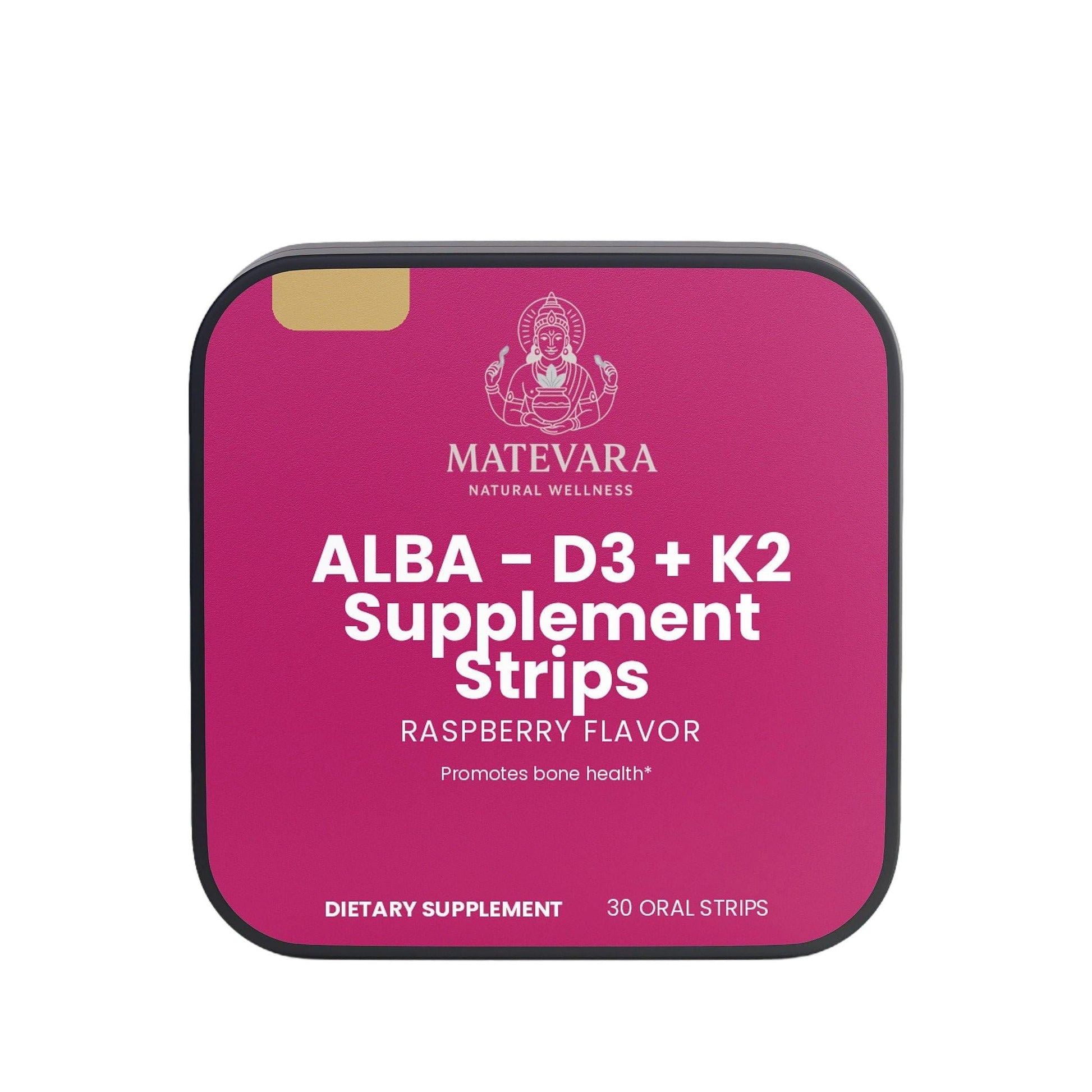 Matevara ALBA Vitamin D3 + K2 Capsules, 30 Count