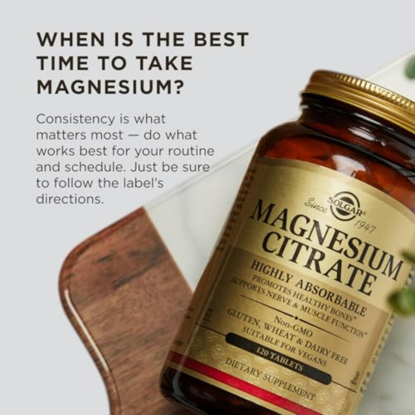 Solgar Magnesium Citrate Tablets 120